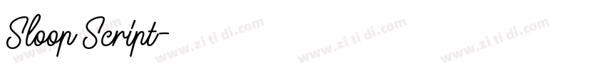 Sloop Script字体转换